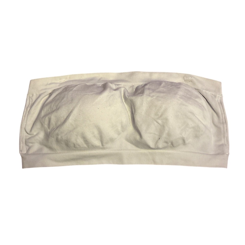 F.I.T Women White Strapless Underwire Bra Bandeau 36B